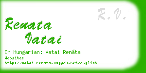 renata vatai business card
